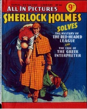 Super Detective Library #065 [1955] (Sherlock Holmes Solves The Mystery Of The Red-Headed League And The Case Of The Greek Interpreter)