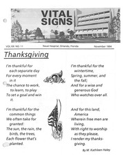Vital Signs Vol. 20 No. 11, November 1994
